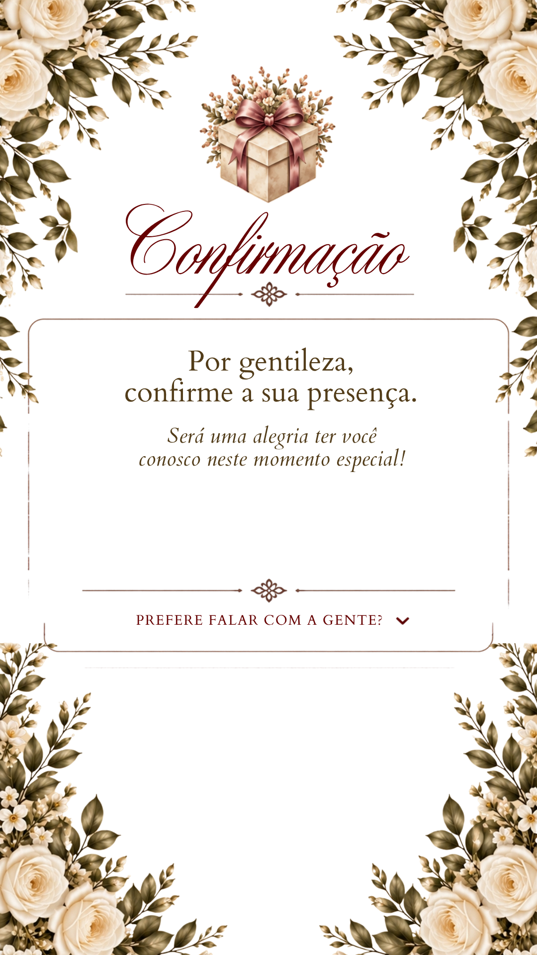 Confirmação de Presença